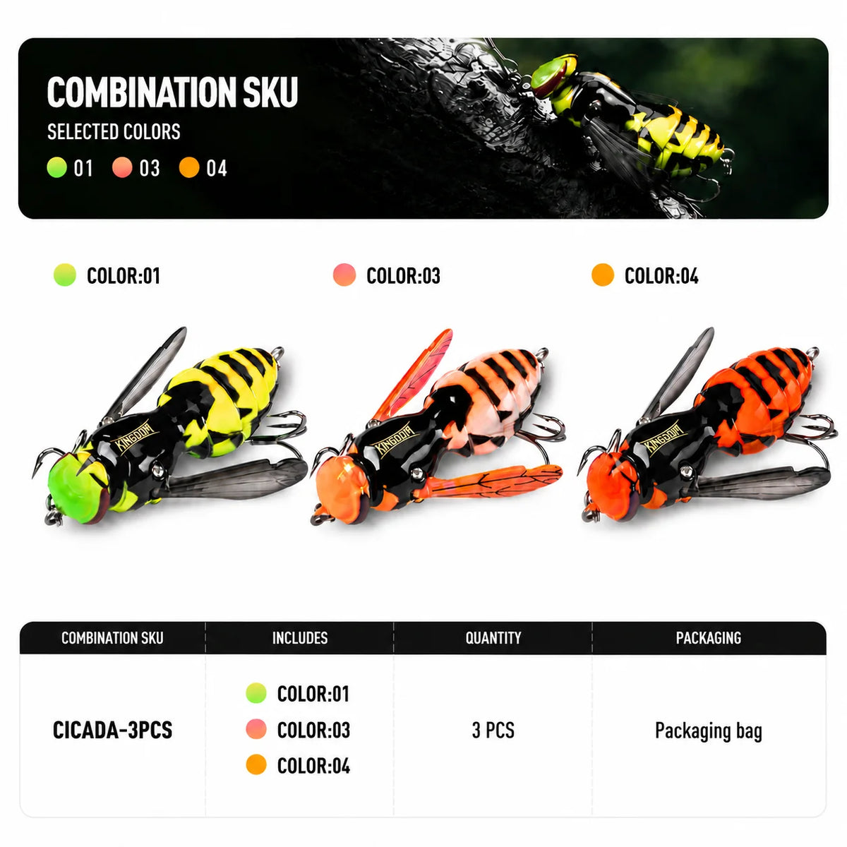 Kingdom Floating Wasp Bait Artificial Fishing Lure