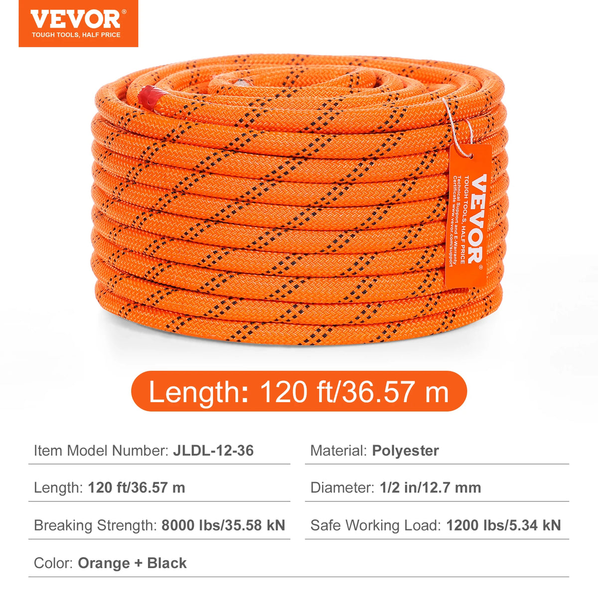 SucceBuy Dual-Weave Polyester Cord For Multi Use Rope