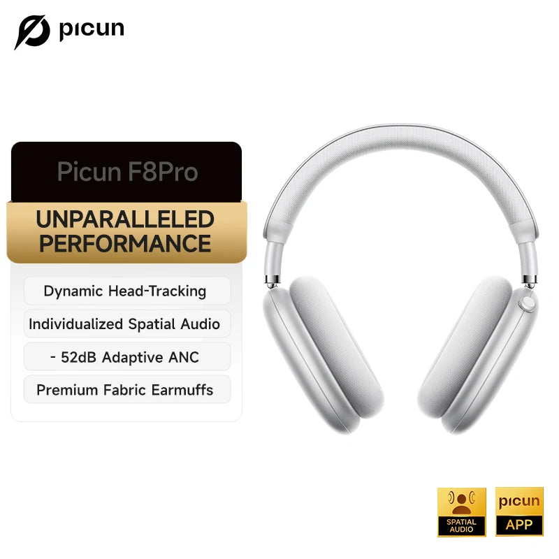 Picun F8 Pro Active Noise Canceling Wireless Headphones