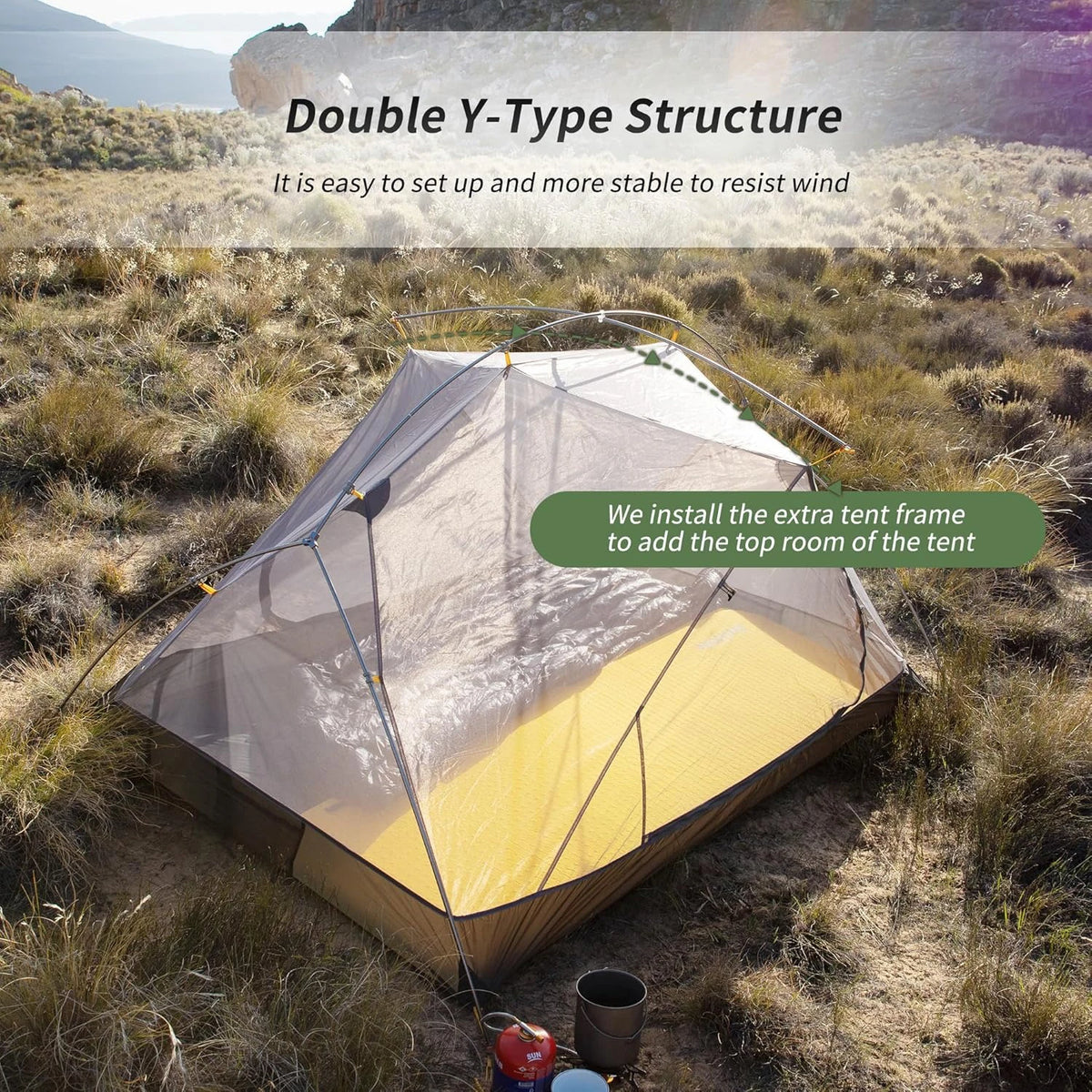 Naturehike Mongar 2 Person Waterproof Backpacking Tent