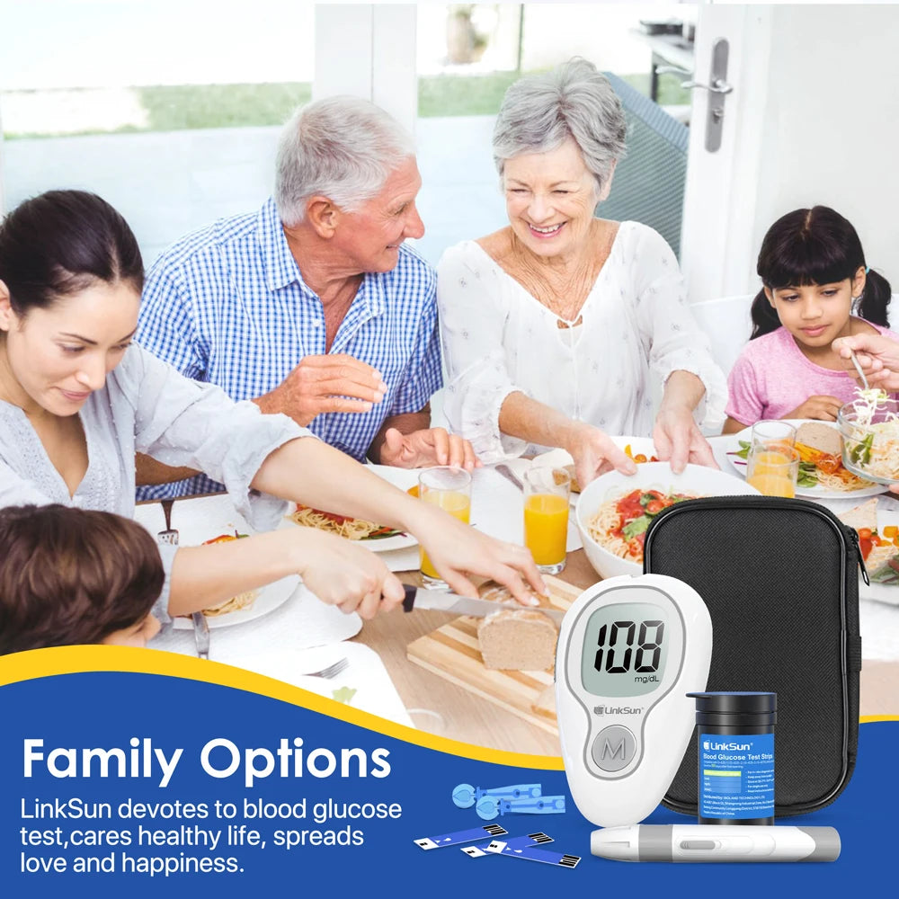 Linksun Digital Blood Glucose Meter Kit