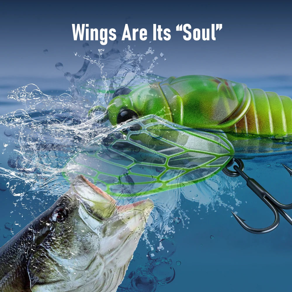 Kingdom 3pc Bionic Cicada Topwater Fishing Lure