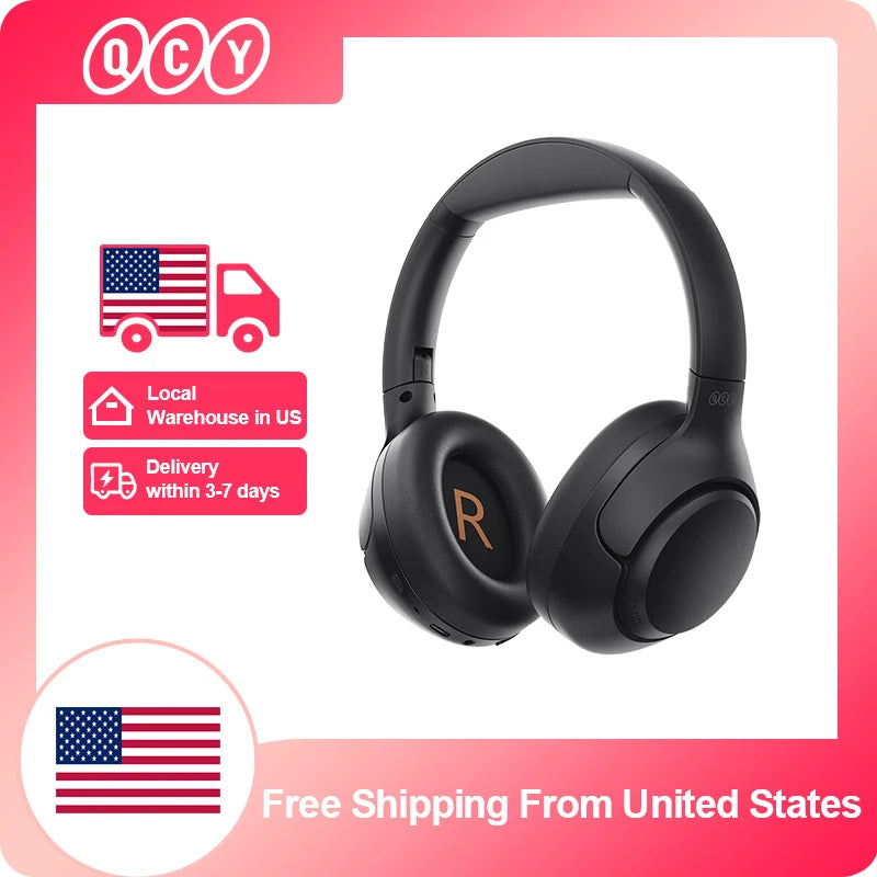 Qcy H3 Wireless Headphones 43Db ANC Bluetooth 5.4