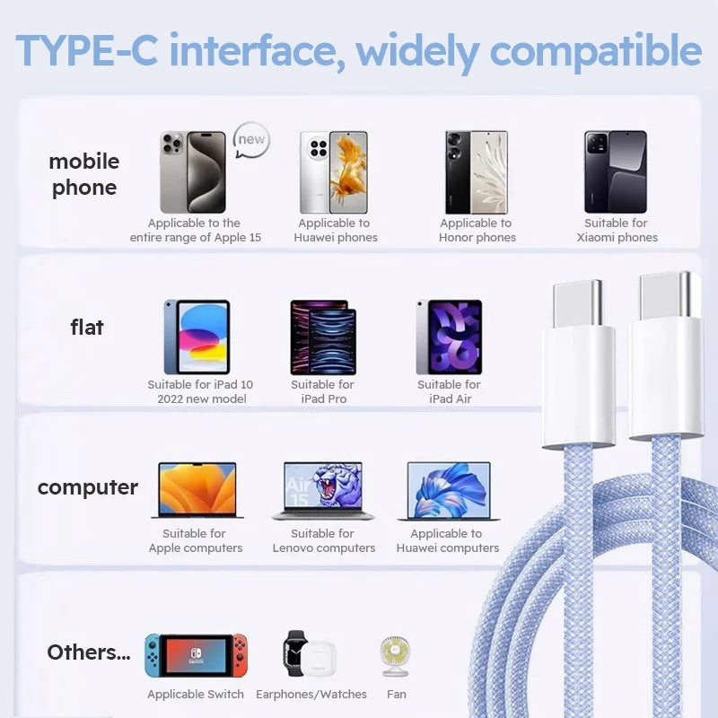 Jogrytece Nylon Braided Fast Charge Cable