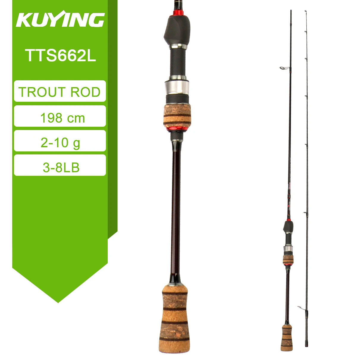 Kuying Teton Carbon Spinning Fishing Rod