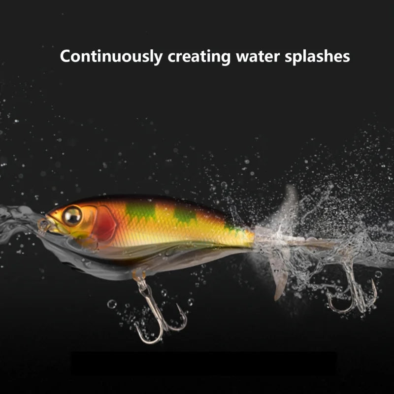 6 Piece Topwater Swim and Spiral Tail Lure Bass Trout