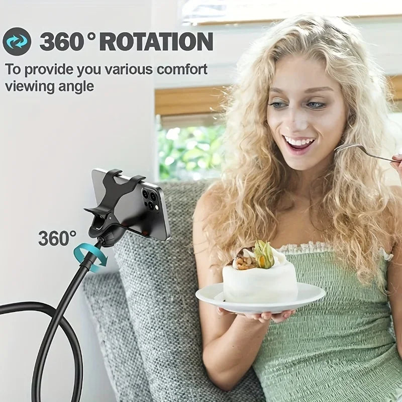 Stainless Steel Flexible Gooseneck Bedside Phone Mount