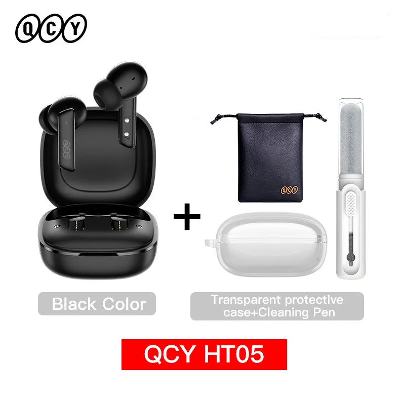 Qcy HT05 Wireless Earphones With 40Db Active Noise Canceling
