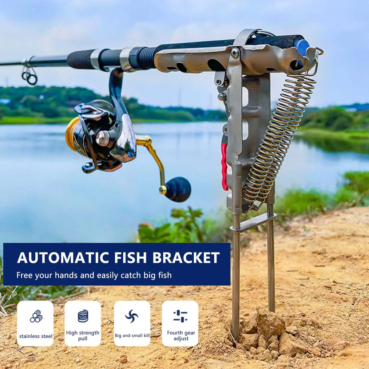 Stainless Steel Fishing Rod Holder Ground Spike