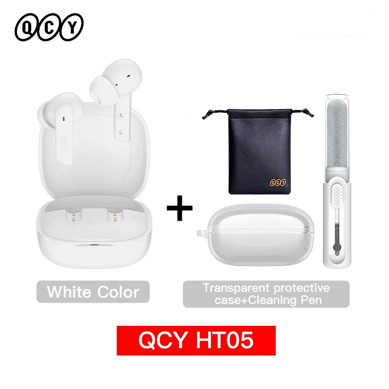 Qcy HT05 Wireless Earphones With 40Db Active Noise Canceling