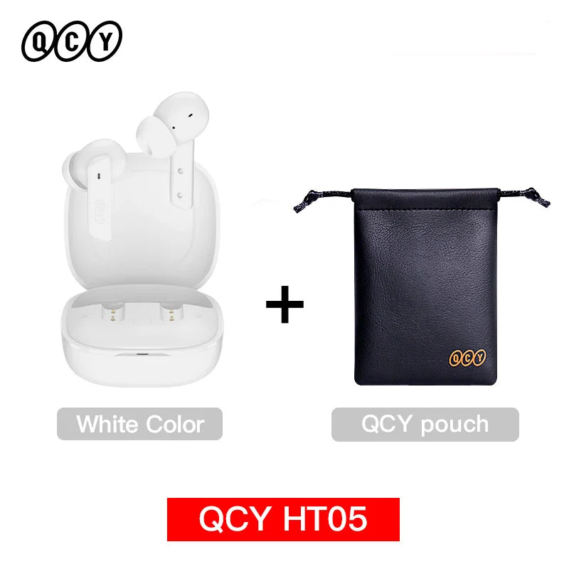 Qcy HT05 Wireless Earphones With 40Db Active Noise Canceling