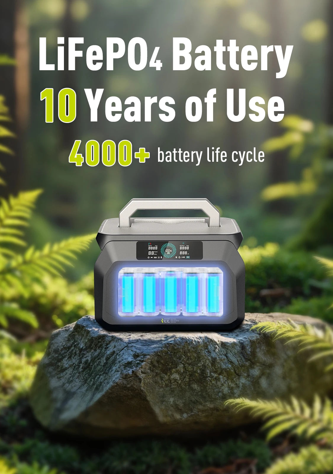 IEE P800 Portable Solar Generator 512Wh LiFePO4
