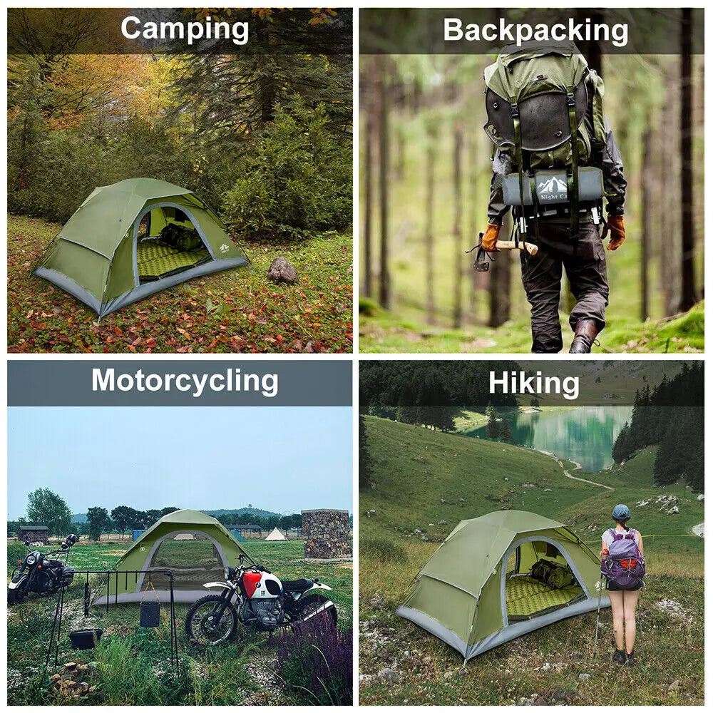 Night Cat Waterproof Double Layer Camping Tent