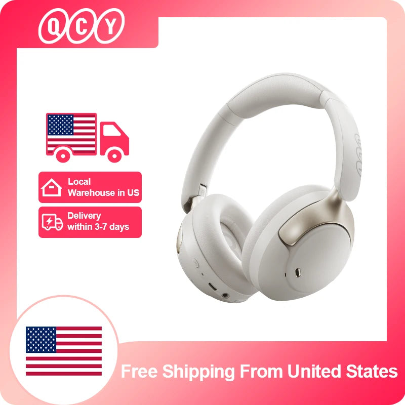 QCY H3 Pro Wireless Headphones With 55H Playtime