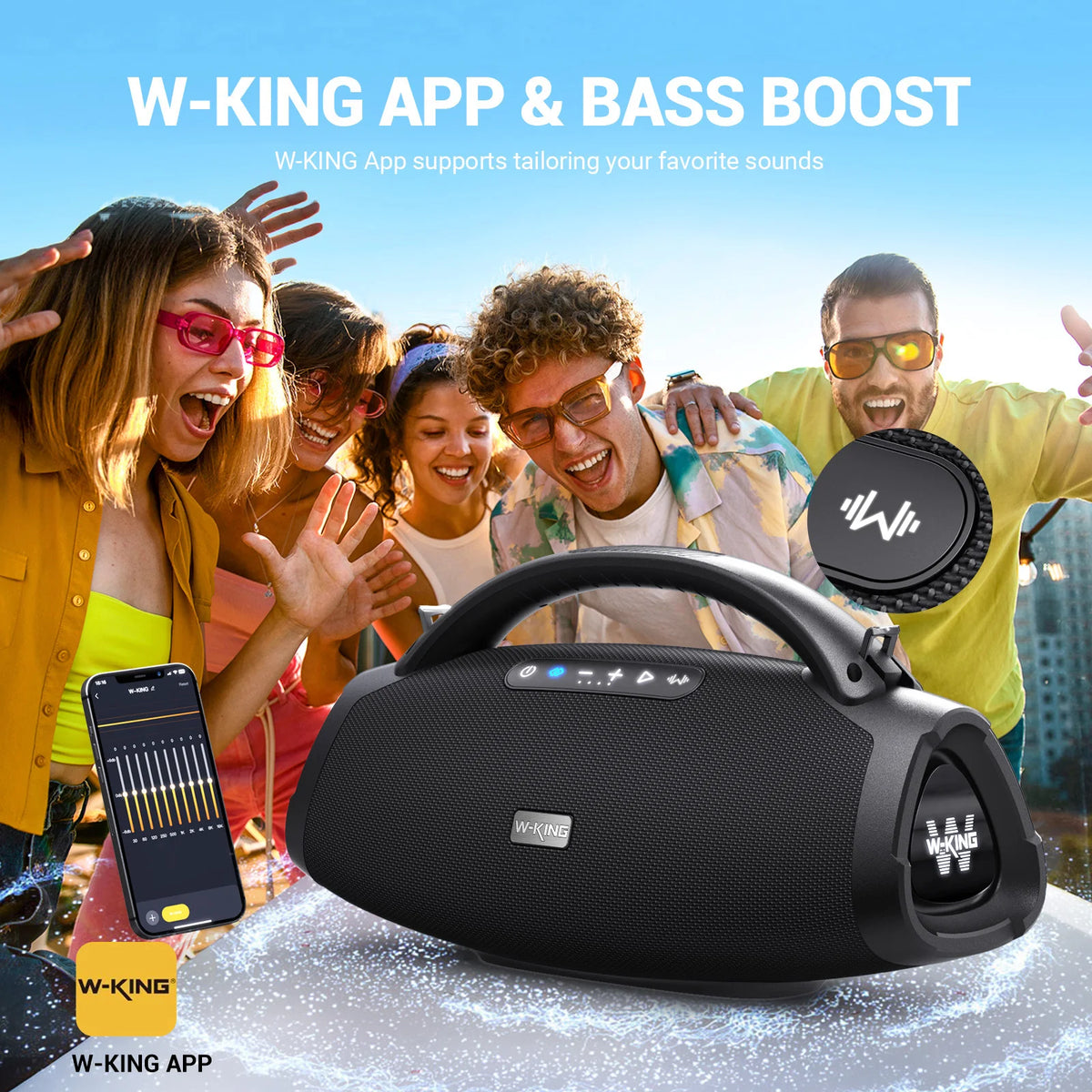 W-King D20 Portable Bluetooth Speaker