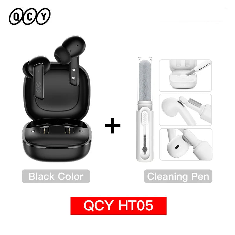 Qcy HT05 Wireless Earphones With 40Db Active Noise Canceling