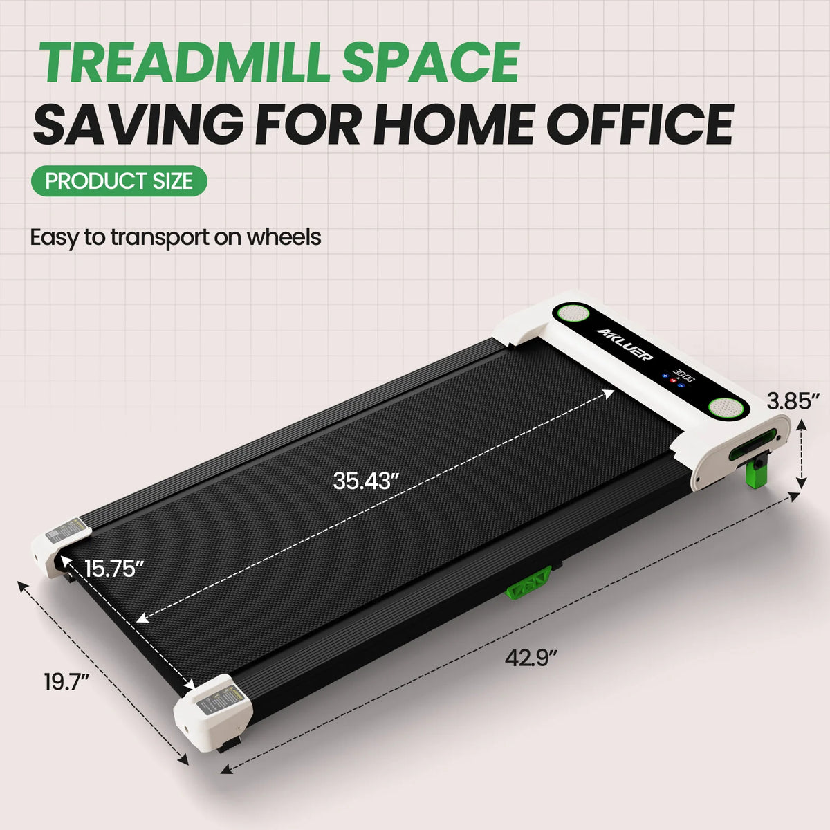 Akluer Under Desk Walking Treadmill With Incline