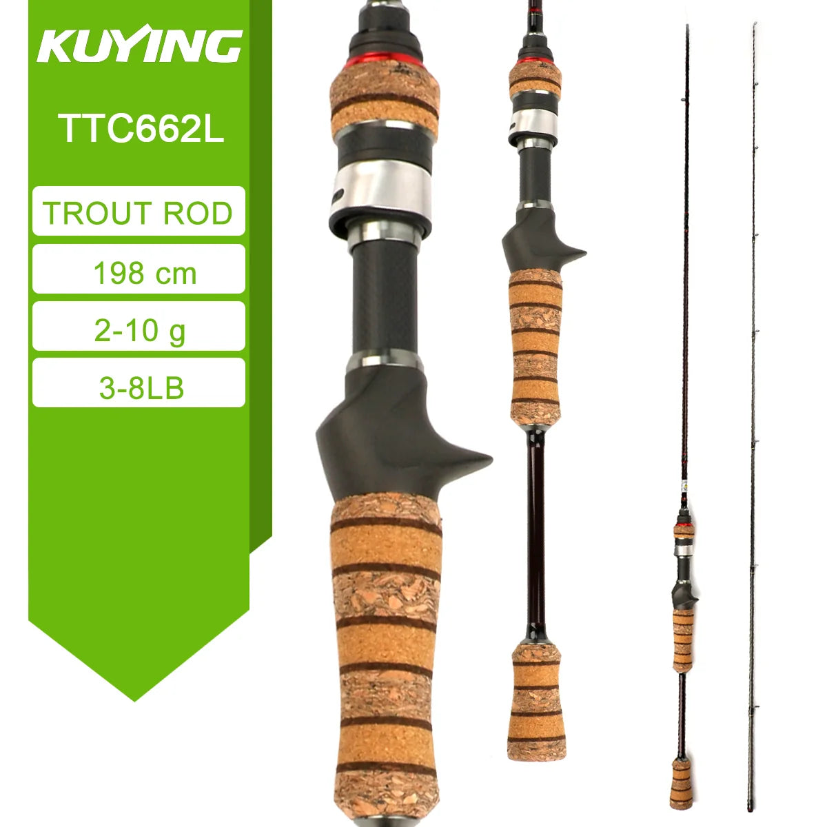 Kuying Teton Carbon Spinning Fishing Rod