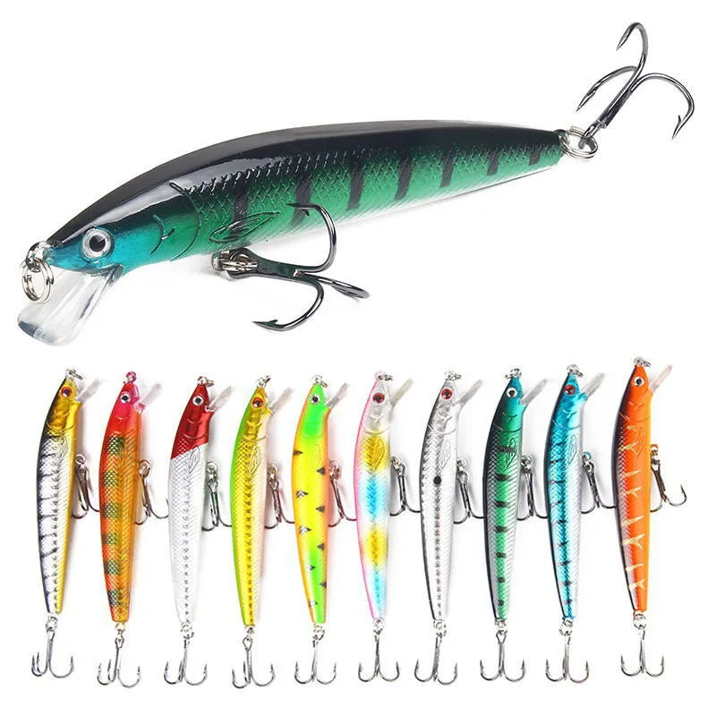 Minnow Hard Fishing Lures Set For Bass And Trout