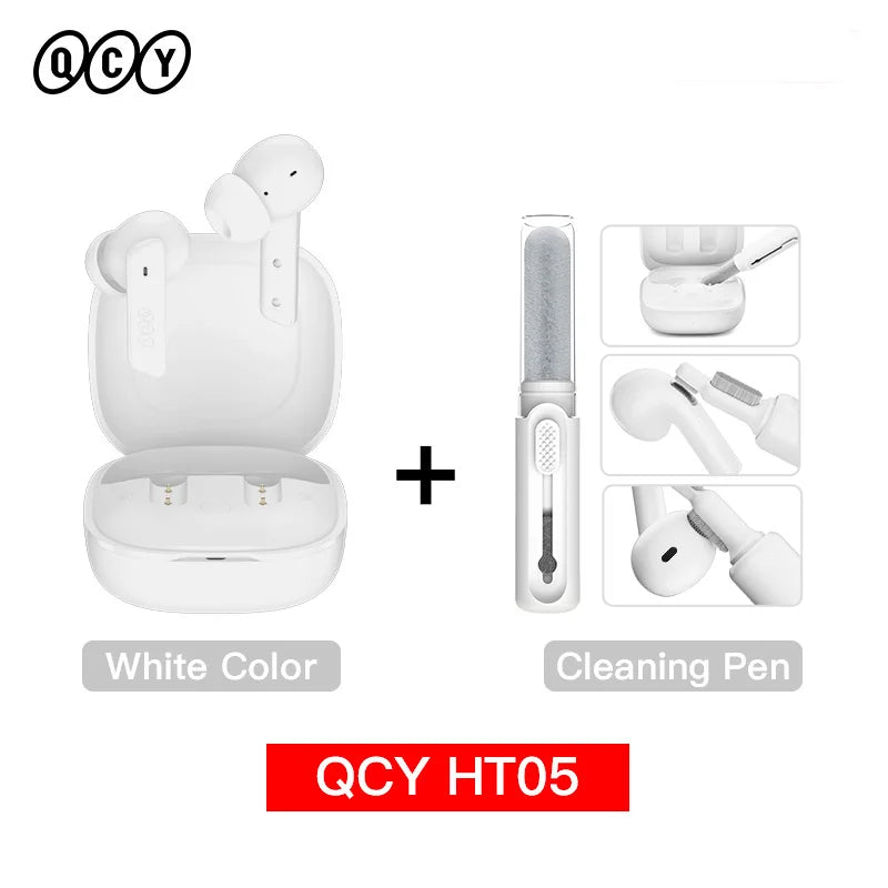 Qcy HT05 Wireless Earphones With 40Db Active Noise Canceling