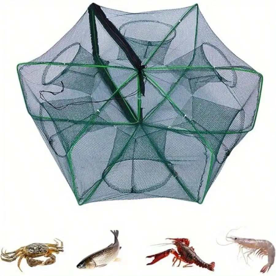 Foldable Fishing Trap Net For Catching Fish And Crabs