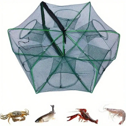 Foldable Fishing Trap Net For Catching Fish And Crabs
