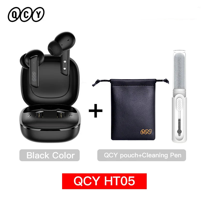 Qcy HT05 Wireless Earphones With 40Db Active Noise Canceling
