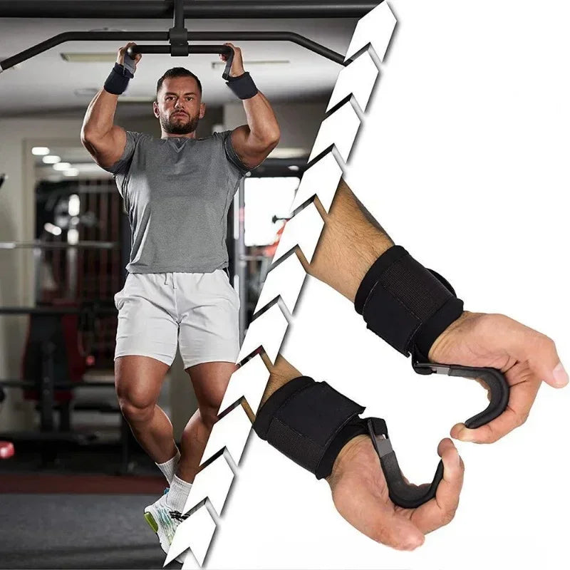 MIHJUSFDH Weight Lifting Hooks For Deadlift And Pull Up Training