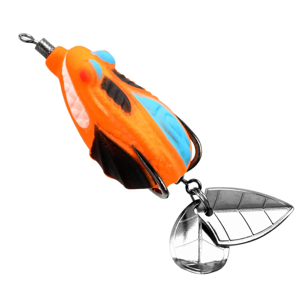 Frog Lures For Black Bass Fishing With Reinforced Hooks