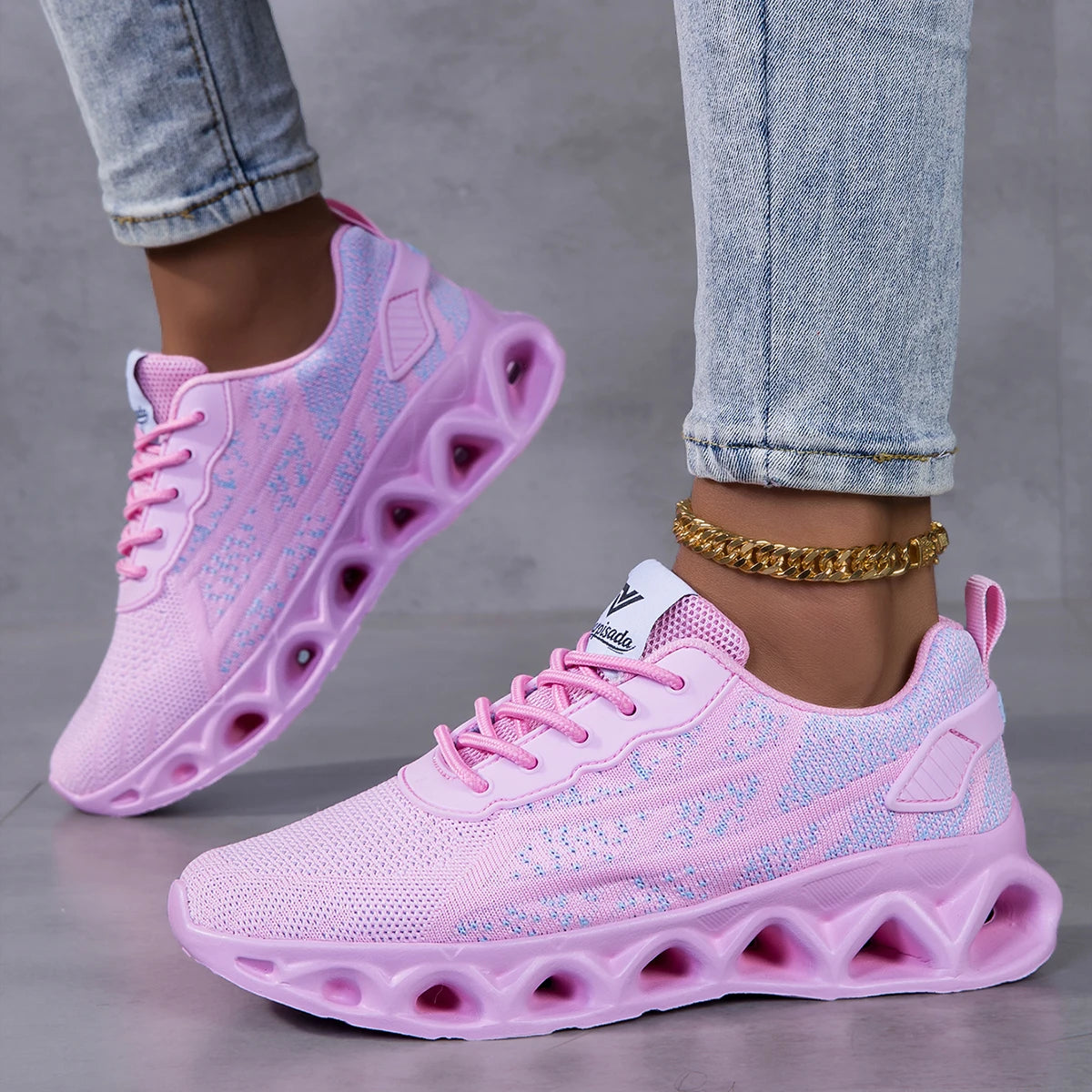 Breathable Mesh Athletic Walking Sneakers
